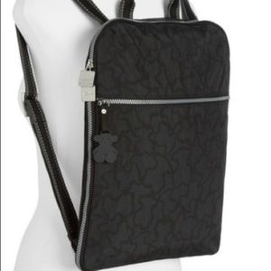 Tous Anthracite-black colored Nylon Kaos New Colores Backpack.